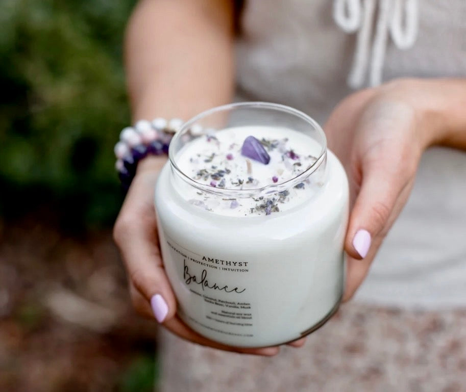 This Month's Special - Balance | Amethyst Candle